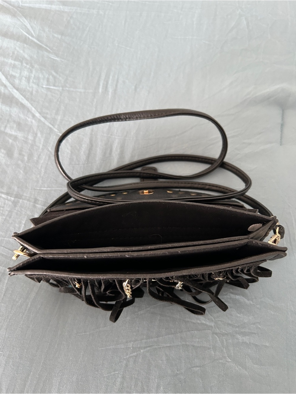 Gothic Punk Fringe Crossbody Bag EUC! - Picture 4 of 9